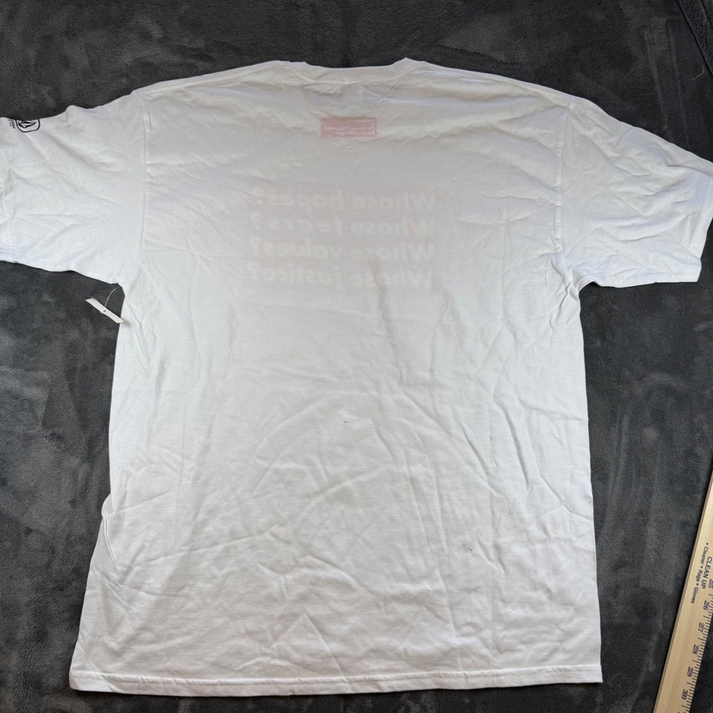 Volcom x Barbara Kruger Performa 17 Biennial Mens L White T Shirt - Picture 5 of 6
